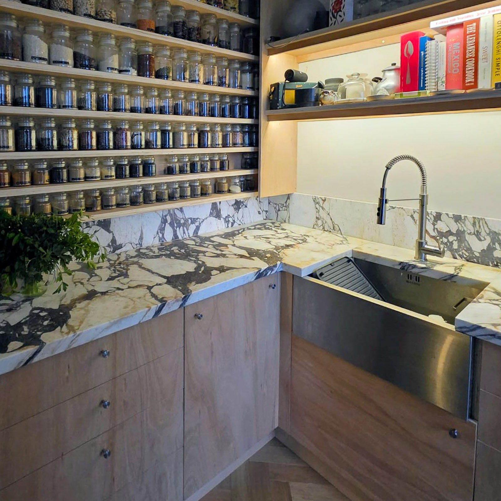 Custom joinery kitchen, Hackney Road