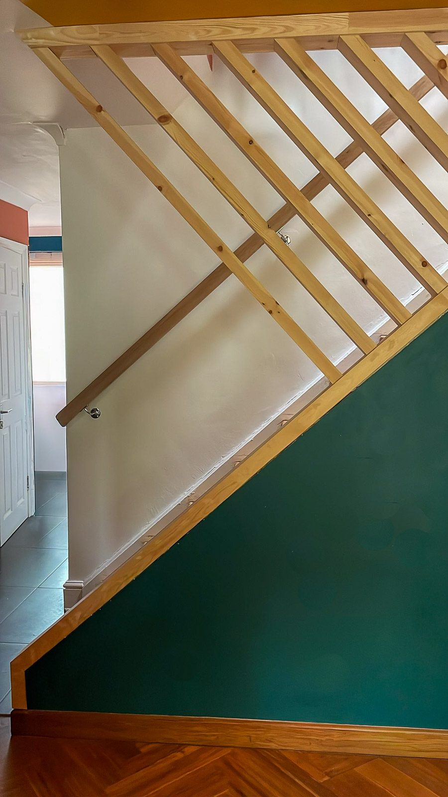 Bespoke timber staircase detail, Paddock Close