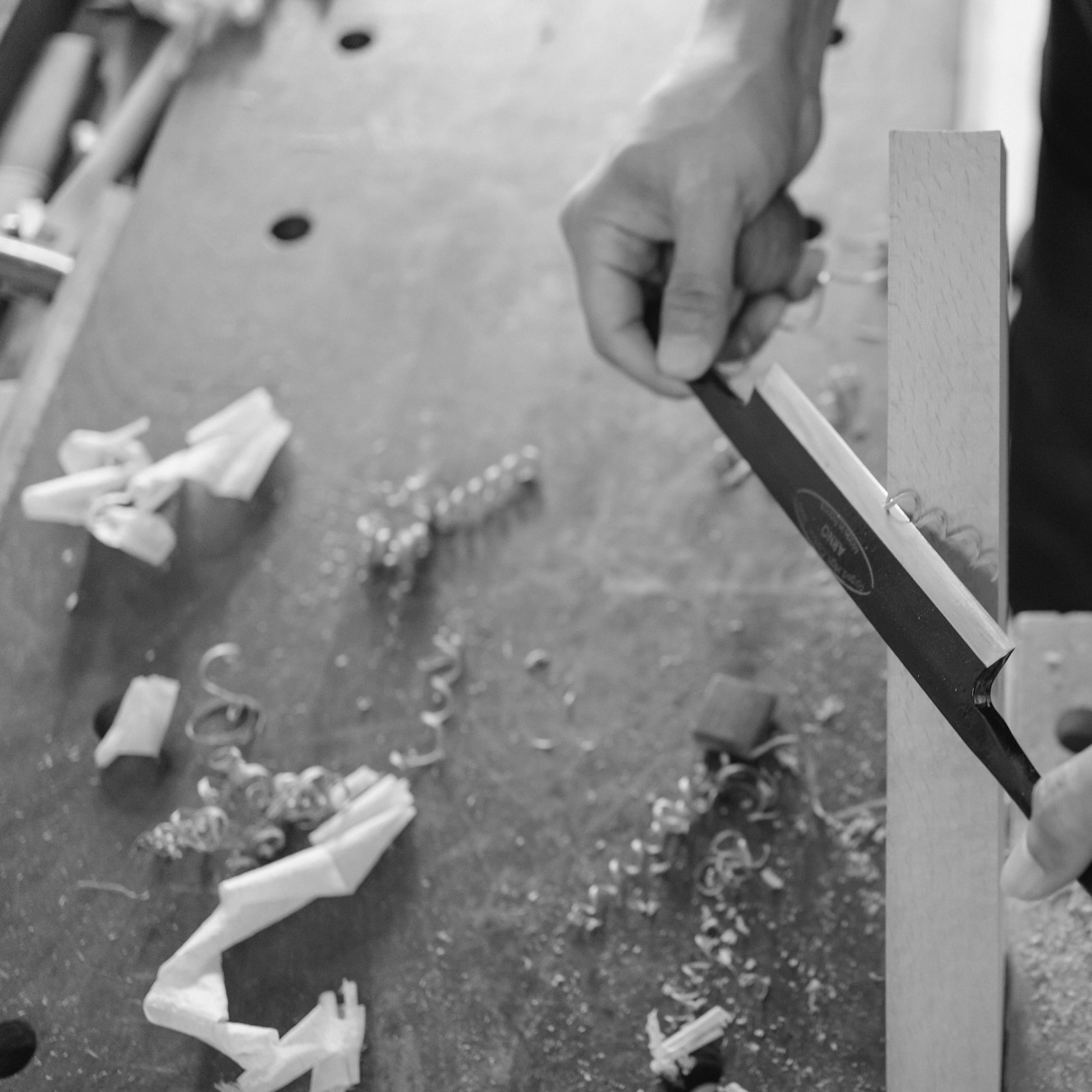 Custom joinery assembly in the workshop